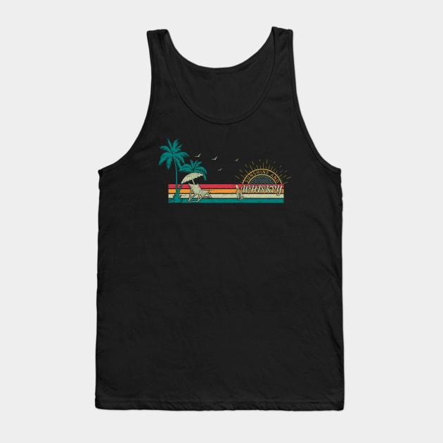 Vintage Sunshine And Whiskey Retro Gift For Whiskey Lover Tank Top by kalponik
